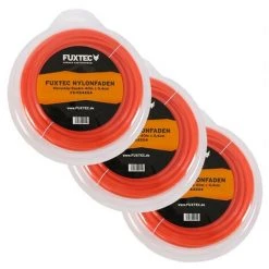 3er-Set FUXTEC Nylonfaden Viereckig-Square 40m X 0,4 Cm