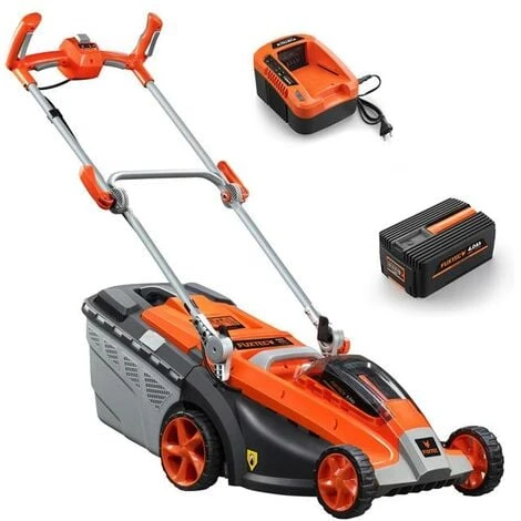 40V Akku Rasenmäher E137C - Set Mit Akku Und Ladegerät FUXTEC 3 40V Akku Rasenmäher E137C - Set Mit Akku Und Ladegerät FUXTEC