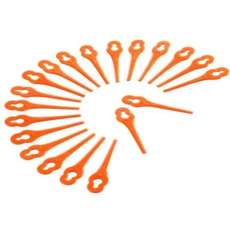 FUXTEC 100x Ersatzklingen/Ersatzmesser Aus Kunststoff Für 20V Akku Rasentrimmer FX-E1RT20 4 FUXTEC 100x Ersatzklingen/Ersatzmesser Aus Kunststoff Für 20V Akku Rasentrimmer FX-E1RT20 – Bild 2