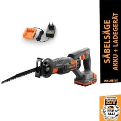 FUXTEC 20V Akku Säbelsäge FX-E1SS20 SET Mit 1 X Akku 2Ah, 1 X Ladegerät 1A