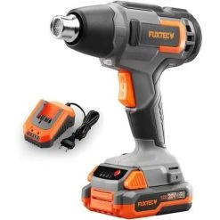 20V Akku Heißluftpistole FX-E1HLP20 FUXTEC - Mit 2Ah-Akku Und 2,4A Ladegerät