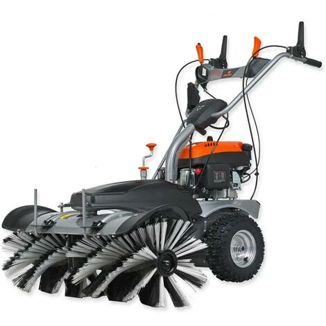 FUXTEC 3in1 Set Benzin Kehrmaschine FX-KM1196 Inkl. Schneeschieber & Kehrgutsammelbehälter 4 FUXTEC 3in1 Set Benzin Kehrmaschine FX-KM1196 Inkl. Schneeschieber & Kehrgutsammelbehälter – Bild 2