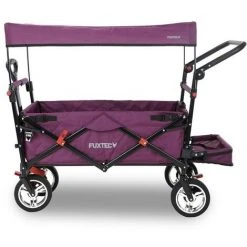 FUXTEC Bollerwagen FX-CT800 Mit UV-geschütztem Sonnendach,Schiebegriff & Innenraumverlängerung Purpur -FUXTEC SHOP 51270818 3