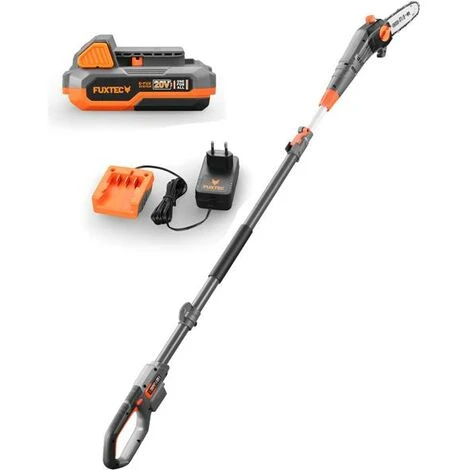 FUXTEC 20V Akku Hochentaster FX-E1HE20 SET Mit 1 X Akku 2Ah, 1 X Ladegerät 1A 3 FUXTEC 20V Akku Hochentaster FX-E1HE20 SET Mit 1 X Akku 2Ah, 1 X Ladegerät 1A