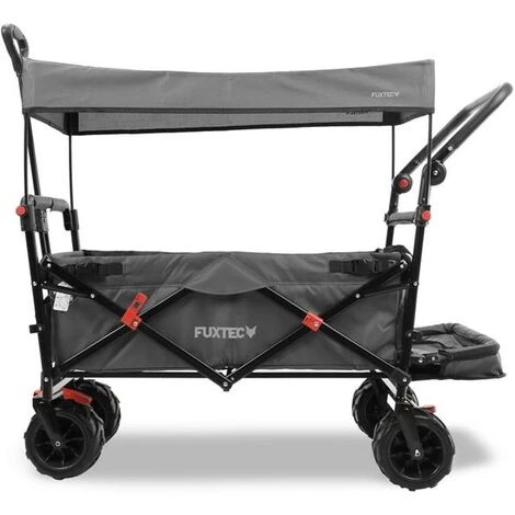 FUXTEC Strand-Bollerwagen FX-CTB800 Mit UV-geschütztem Sonnendach,Schiebegriff & Innenraumverlängerung 5 FUXTEC Strand-Bollerwagen FX-CTB800 Mit UV-geschütztem Sonnendach,Schiebegriff & Innenraumverlängerung – Bild 3