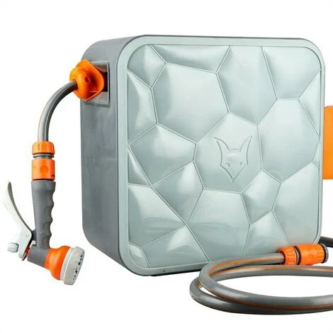 FUXTEC 20m Moderner Quadratischer Schlauchaufroller 3 FUXTEC 20m Moderner Quadratischer Schlauchaufroller