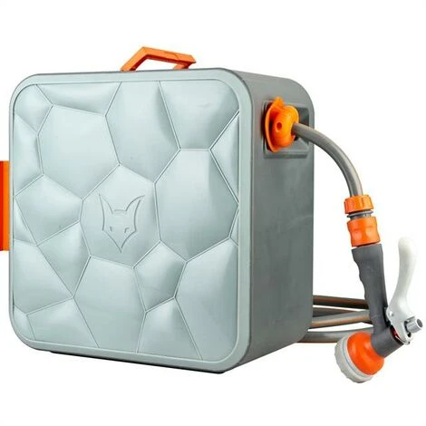 FUXTEC 20m Moderner Quadratischer Schlauchaufroller 4 FUXTEC 20m Moderner Quadratischer Schlauchaufroller – Bild 2