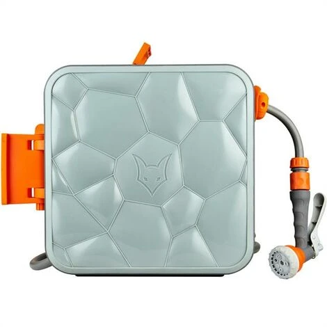 FUXTEC 20m Moderner Quadratischer Schlauchaufroller 5 FUXTEC 20m Moderner Quadratischer Schlauchaufroller – Bild 3