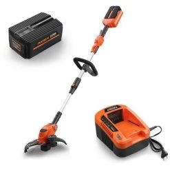 40V Akku Motorsense/Rasentrimmer SET Mit Akku Und Ladestation E312D FUXTEC