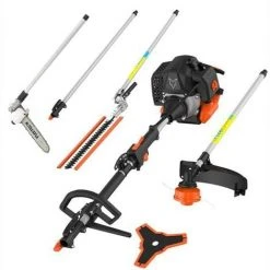 FUXTEC FX-MT252ER Multitool 5in1 Benzin Motorsense Mit Verstellbarem Hochentaster