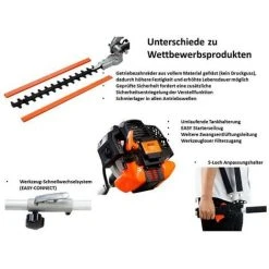 FUXTEC FX-MT252ER Multitool 5in1 Benzin Motorsense Mit Verstellbarem Hochentaster -FUXTEC SHOP 9036041 3