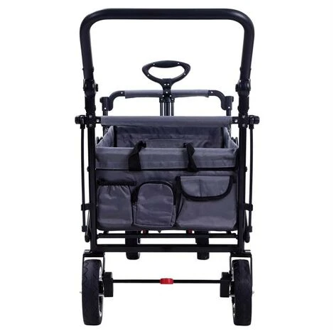 FUXTEC Bollerwagen FX-CT700 Mit UV-geschütztem Sonnendach Und Zusätzlichem Schiebegriff GRAU 6 FUXTEC Bollerwagen FX-CT700 Mit UV-geschütztem Sonnendach Und Zusätzlichem Schiebegriff GRAU – Bild 4