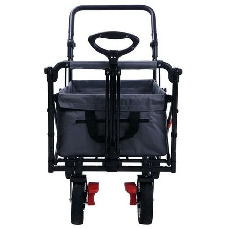 FUXTEC Bollerwagen FX-CT700 Mit UV-geschütztem Sonnendach Und Zusätzlichem Schiebegriff GRAU 7 FUXTEC Bollerwagen FX-CT700 Mit UV-geschütztem Sonnendach Und Zusätzlichem Schiebegriff GRAU – Bild 5