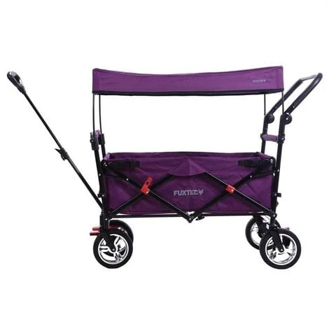 FUXTEC Bollerwagen FX-CT700 Mit UV-geschütztem Sonnendach Und Zusätzlichem Schiebegriff PURPUR 3 FUXTEC Bollerwagen FX-CT700 Mit UV-geschütztem Sonnendach Und Zusätzlichem Schiebegriff PURPUR